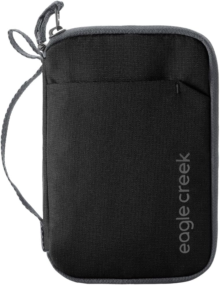 Eagle Creek Stash RFID Passport Wallet – Slim Travel Organizer with RFID Blocking – Secure Storage for Passport, Cards & Cash – Lightweight & Water-Resistant – Unisex – Black