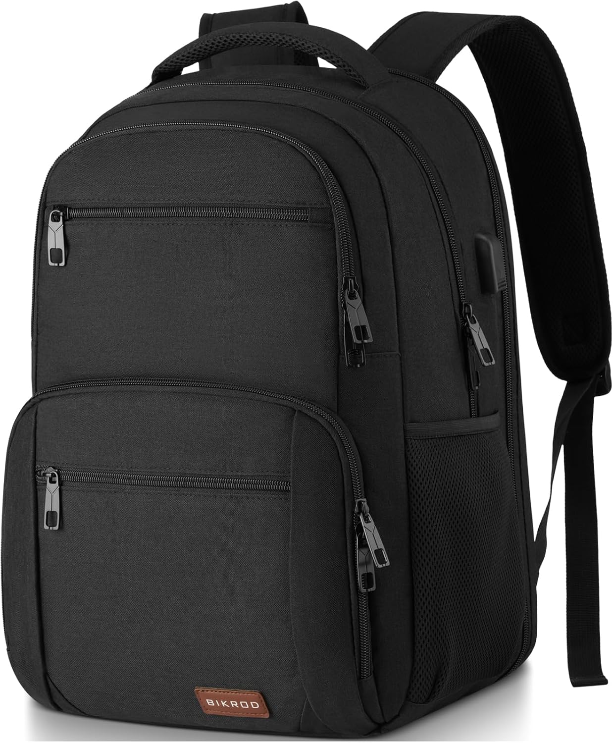 Backpack for Men and Women, School Backpacks for Teen Boys Water Resistant TSA Travel Backpack with USB Charging Port, Business Anti Theft Sturdy Computer Bag Gifts Fits 15.6 Inch Laptop,Black