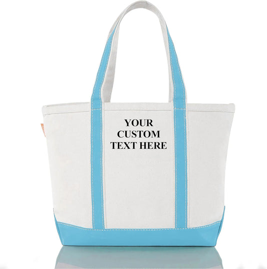 CB STATION Medium Classic Canvas Tote Bag for Women, Top Zipper Closure, Outer Pocket, Daily Essentials, Groceries, Traveling