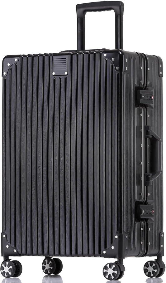 HotWay Carry On Luggage with Aluminum Frame, 20 Inch PC Hard Shell Suitcase with Spinner Wheels and TSA Locks, Lightweight Luggage for Business Travel (22x14x9 Airline Approved)