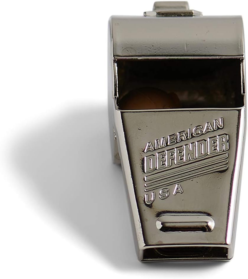 American Whistle Corporation American Classic Whistle - 126 db Solid Brass Whistle with Paracord Lanyards and Safe-T-Tip - Made in America