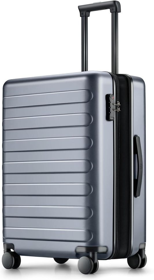 Carry on Luggage 22 X 14 X 9 Airline Approved, 20 Inch Luggage for 3-5 Days Travel, Double Spinner Wheels, 100% Hardshell PC, TSA Lock (00-Grey (Expandable), Carry-On 20-Inch)