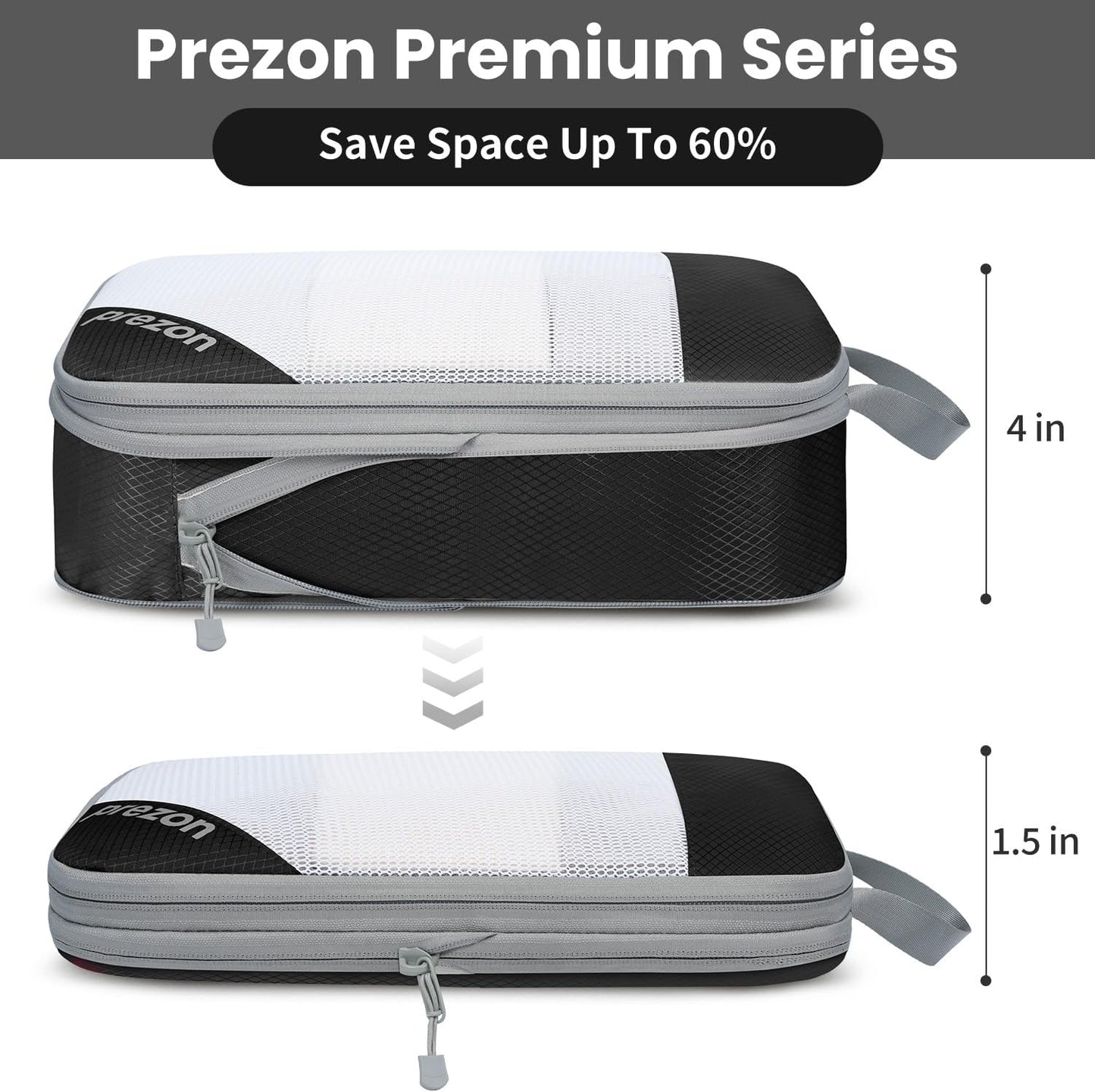 8 Set/6 Set/4 Set Compression Packing Cubes for Travel, Lightweight Vacation Travel Essentials, Travel Accessories for Suitcase Organizer Bags Set, Durable Luggage Organizer