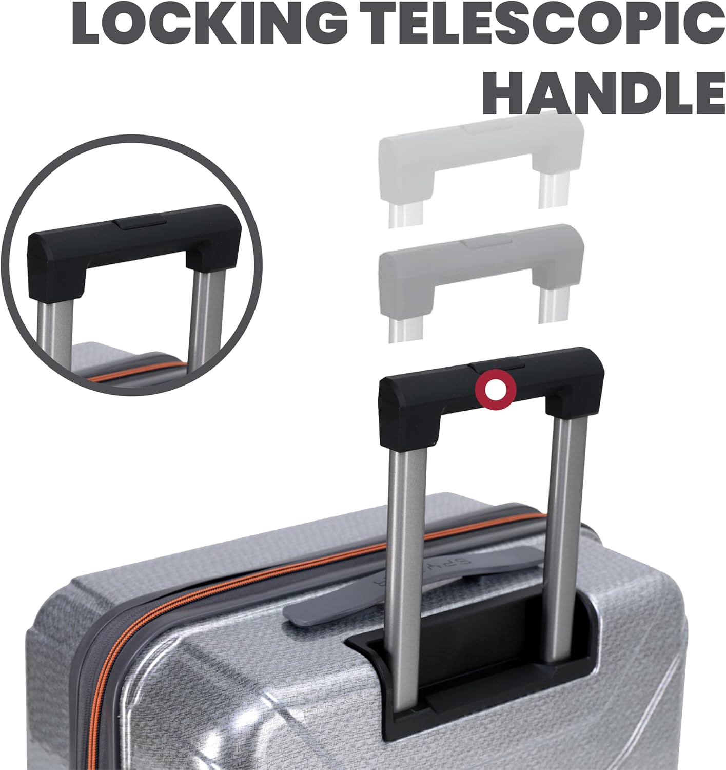 Spyder Traverse 29 Inch Large Expandable Hardside Upright Suitcase with 360° Spinner Wheels, TSA Approved Lock, Silver