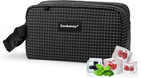 Freezable Lunch Bag,Freezable Snack Bag,Mini Cooler Bag for Travel/Work/School,Small Insulated Bag,Small Cooler Lunch Box with Ice Packs,Insulated Snack Bag,Freezable Snack Box with Handle Buckle