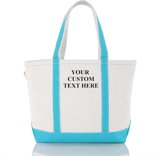 CB STATION Medium Classic Canvas Tote Bag for Women, Top Zipper Closure, Outer Pocket, Daily Essentials, Groceries, Traveling