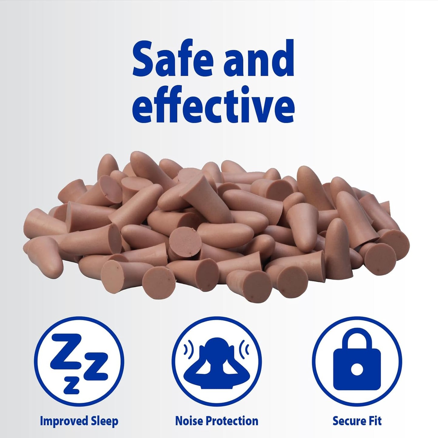 ThereCare Soft Foam Earplugs | 30 dB Noise Reduction | Slim-Fit | 50 Pairs Per Jar | Latex-Free | Sleep, Work, Travel, Recreation Uses