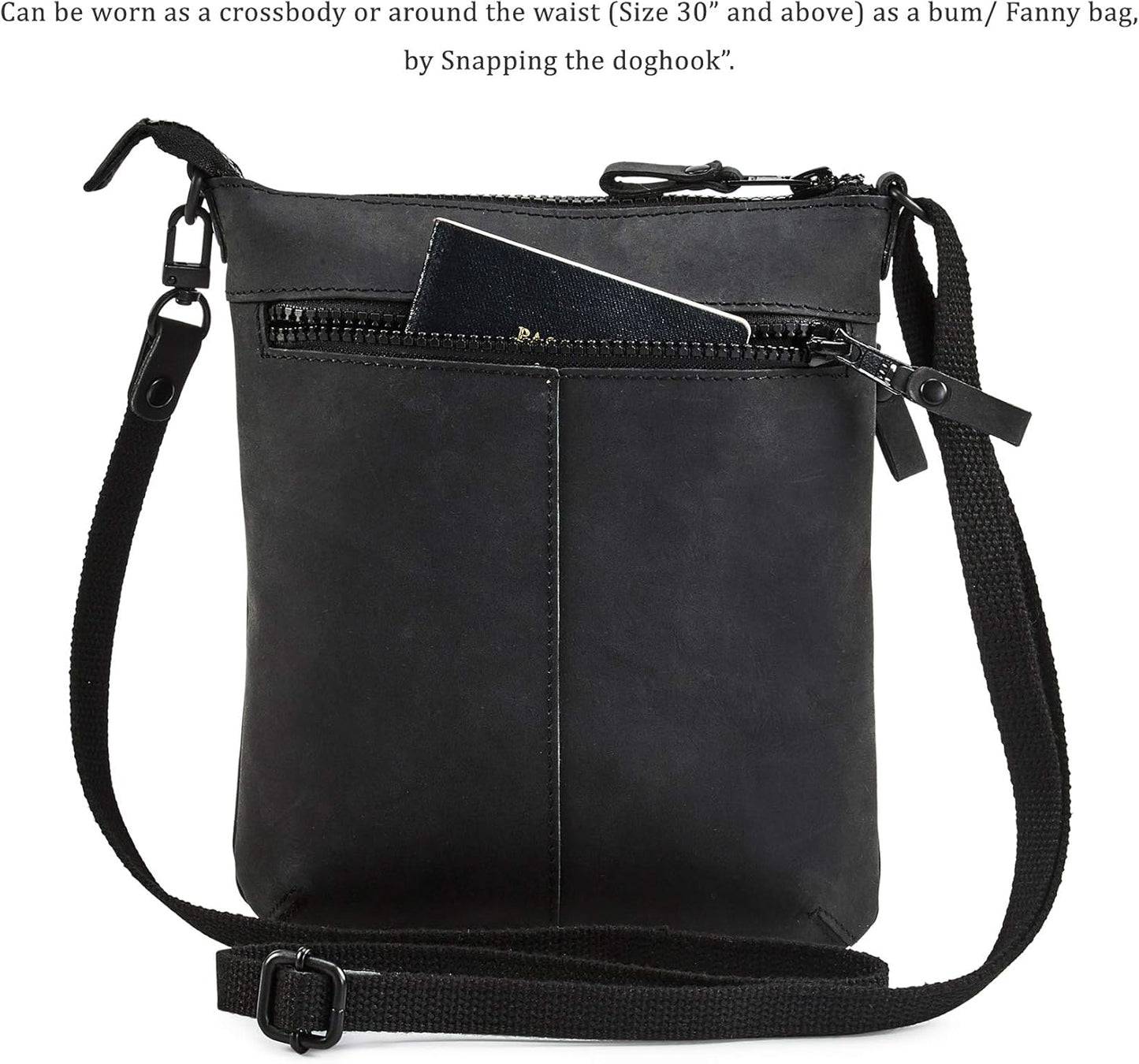 Crossbody Sling Bag for Women Small Real Leather Purse Vintage Travel Crossover Shoulder Bag Handmade