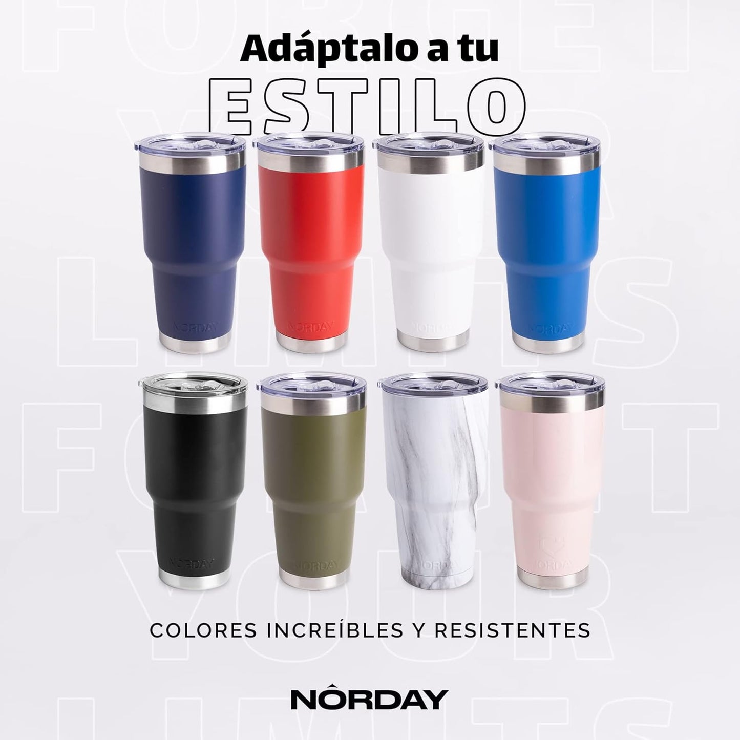 NORDAY | Tumbler with Lid - 30oz - Sky Insulated Tumbler - Stainless Steel Tumblers - Double Wall Vacuum Insulated Travel Coffee Mug for Car Cup Holder - Keeps Temperature for 24hr - Anti Spill Lid
