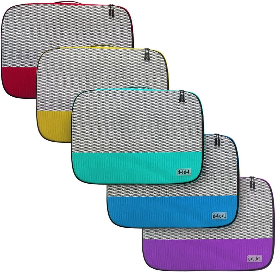 Small Packing Cubes for Suitcases - 5 Pcs Set - Travel Organizer Bags for Carry-On Luggage