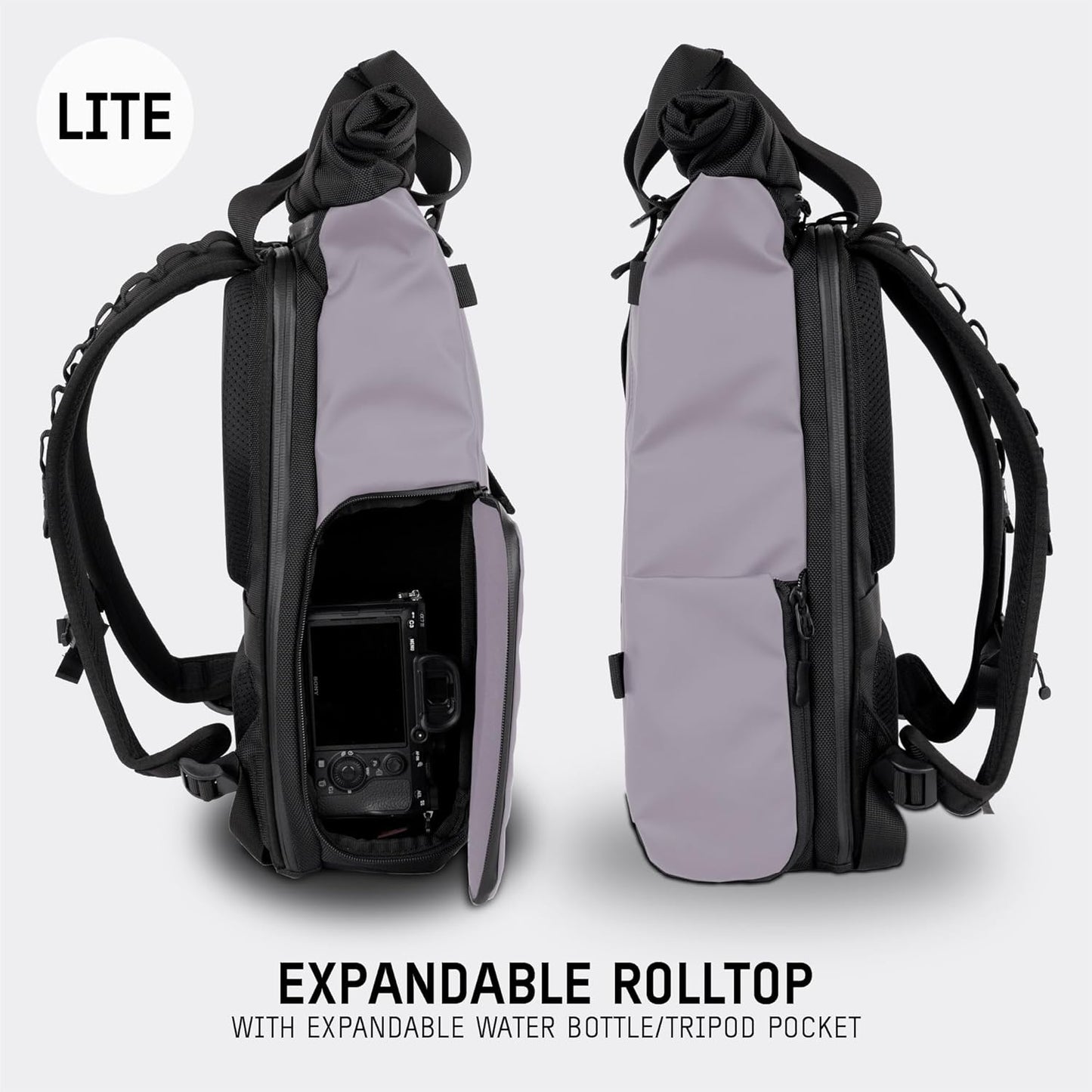 WANDRD PRVKE Lite: Weather-Resistant Travel & Camera Backpack with Laptop Sleeve, Quick Side Access, Clamshell Opening – Ideal Photography & Travel Bag