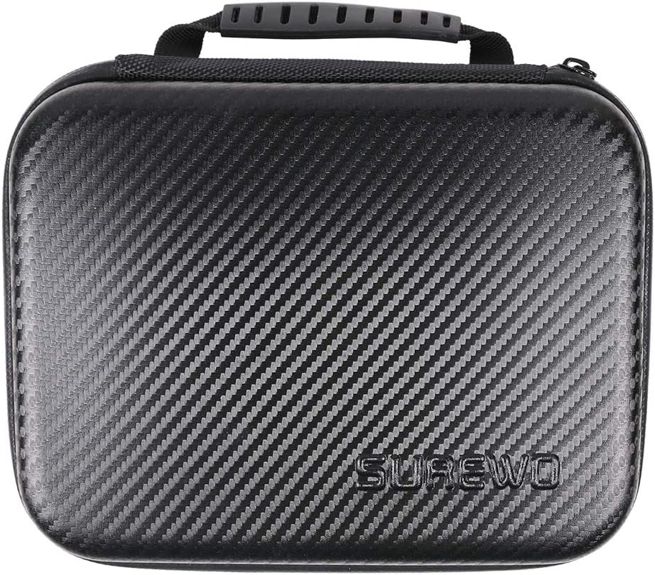 SUREWO Hard Case for GoPro,Surface-Waterproof Carrying Case Compatible with GoPro Hero 13/12/11/10/9/8/7/(2018)/6/5 Black,DJI Osmo Action,AKASO/Campark and More (Medium)