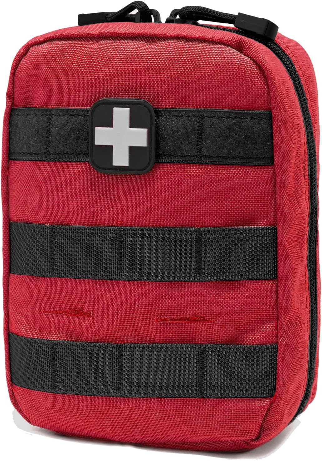 EMT Pouch MOLLE Ifak Pouch Tactical MOLLE Medical First Aid Kit Utility Pouch Carlebben (with Medical Supplies Red)