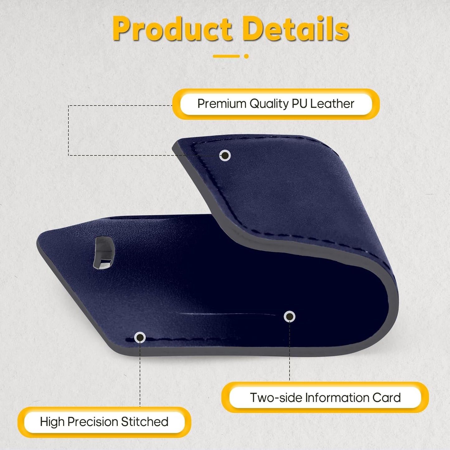 8 Pack Leather Luggage Travel Bag Tags by Travelambo