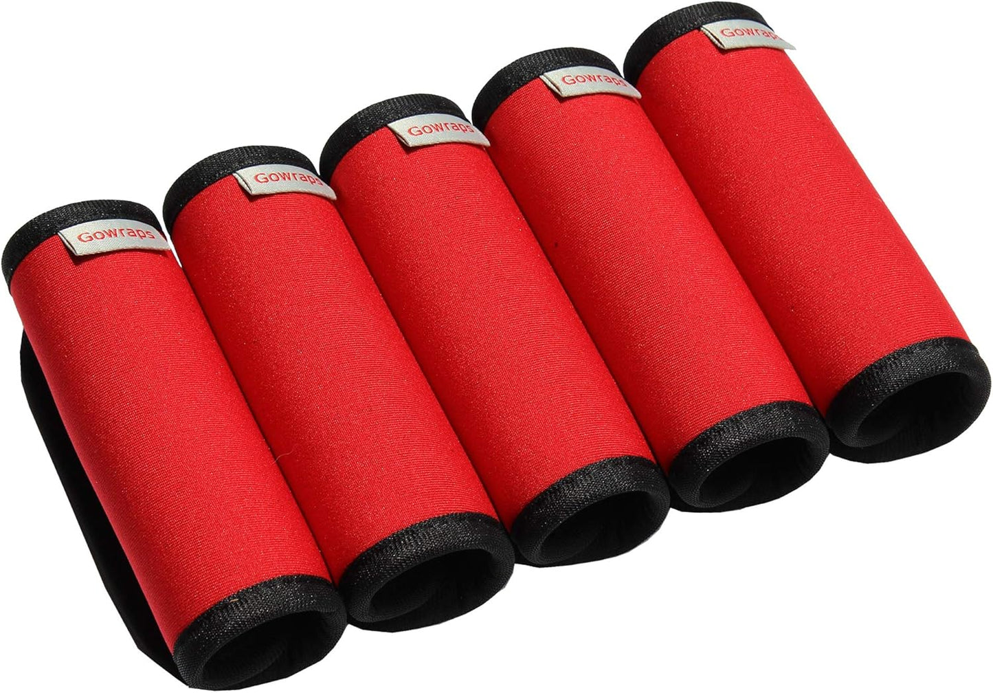 Neoprene Luggage Handle Wraps For Traveling Bright Color Luggage Tags|Handle Wraps|Handle Covers (Red)