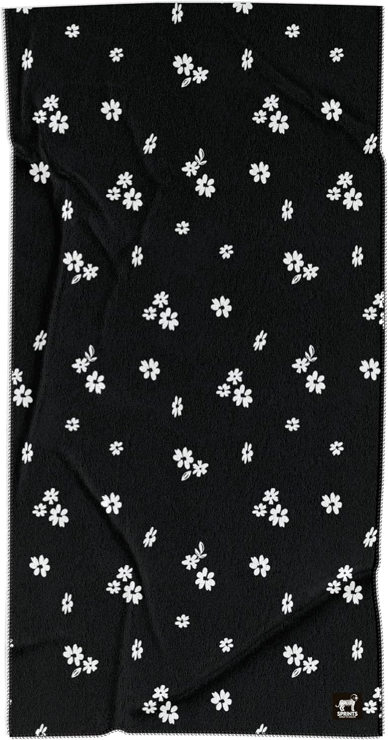 Sprints Athletic Running Towel, Full-Sized, Car Seat Cover - Performance Microfiber (Florid Declamation)
