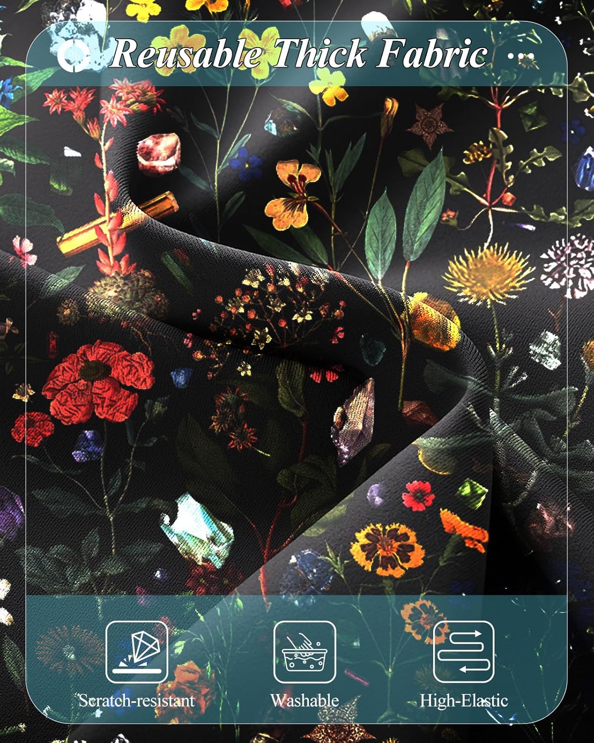 Slohif Luggage Cover for Suitcase Tsa Approved Protector - Luggage Sleeve Large Suit Case Cover Travel Stretch Baggage Case Protective Washable Fit 29-30 Inch Flower L