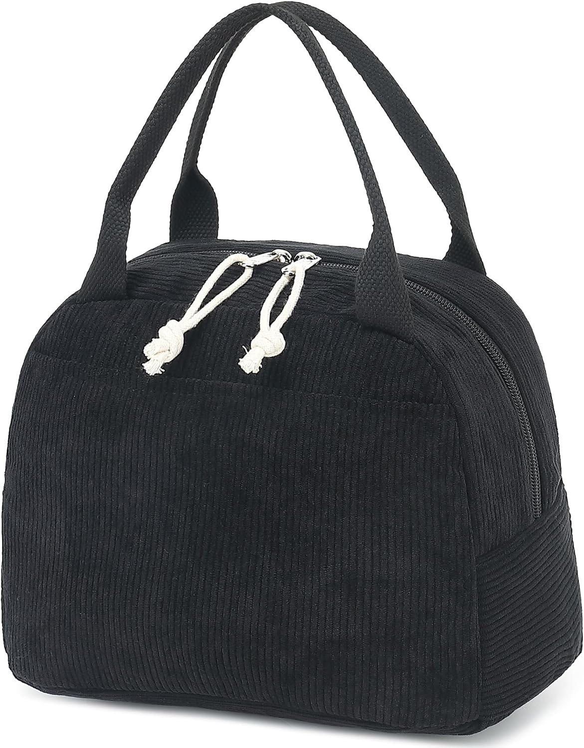 Bluboon Lunch Bag for Women Men Cute Corduroy Lunch Tote Bags Reusable Insulated Lunch Box Large Capacity Reusable Insulated Cooler for Work Picnic or Travel