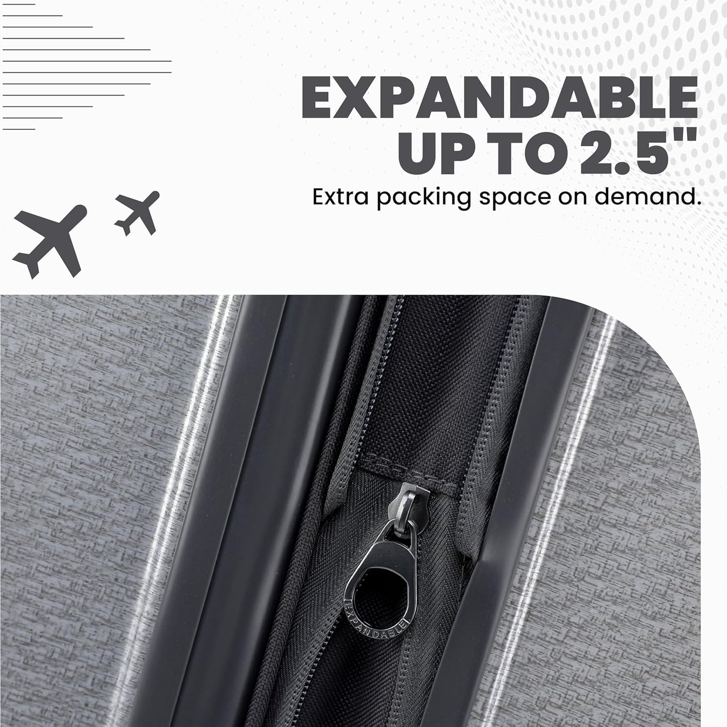 Spyder Traverse 3 Piece Luggage Set, 360° Spinner Wheels, TSA Approved Lock, (20 Inch Carry On, 25 Inch Medium, 29 Inch Large), Charcoal