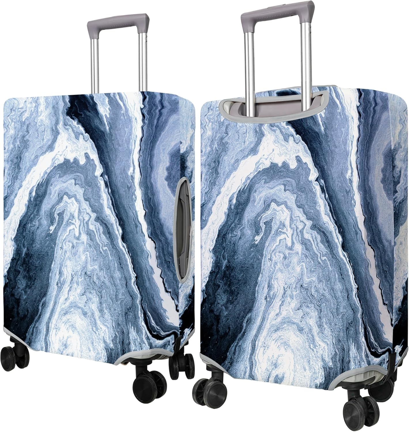Travel Luggage Cover Suitcase Protector Fits 18-32 Inch Wheel Covers PatternedTravel Related Items Flower Luggage Protector Elastic L
