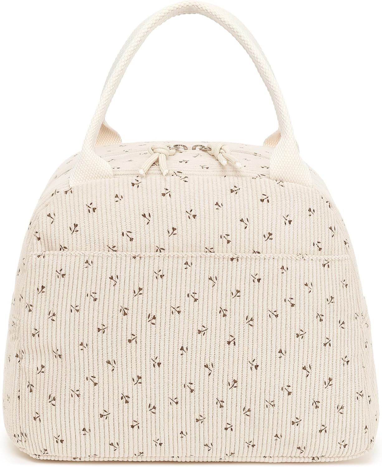 Bluboon Lunch Bag for Women Men Cute Corduroy Lunch Tote Bags Reusable Insulated Lunch Box Large Capacity Reusable Insulated Cooler for Work Picnic or Travel