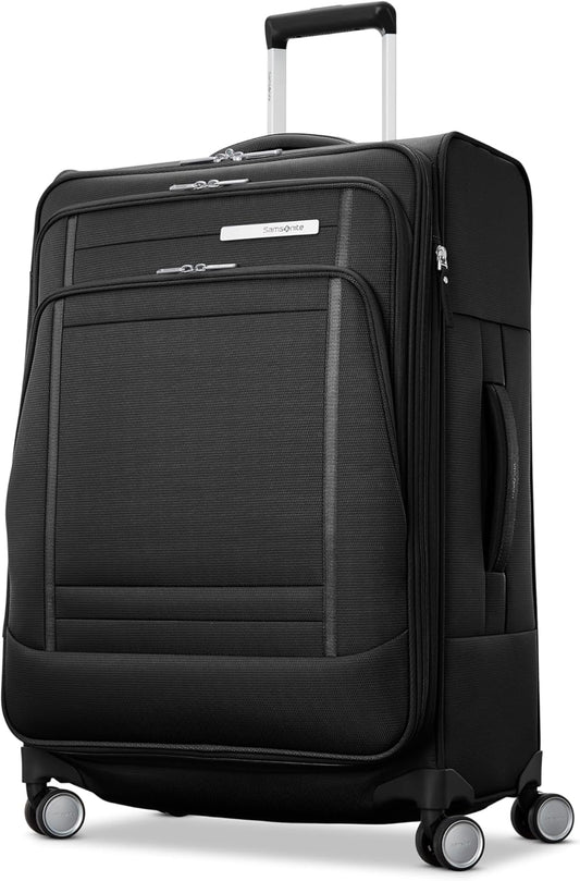 Samsonite UpLIFT 30" Lightweight Softside Luggage with Spinner Wheels - Expandable, Large Checked - Airline-Approved, Polyester Soft Suitcase for Ultra Light Travel - Black