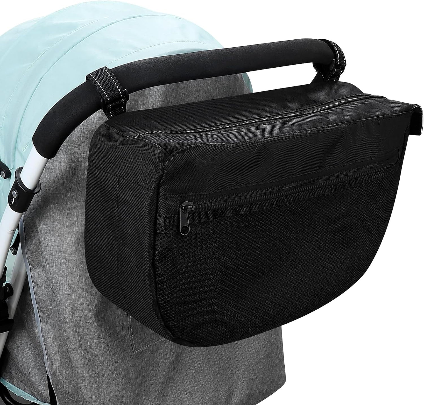 Accmor Insulated Side Sling Stroller Saddle Bag Organizer, Universal Stroller Organizer, Stroller Bag Caddy Organizer