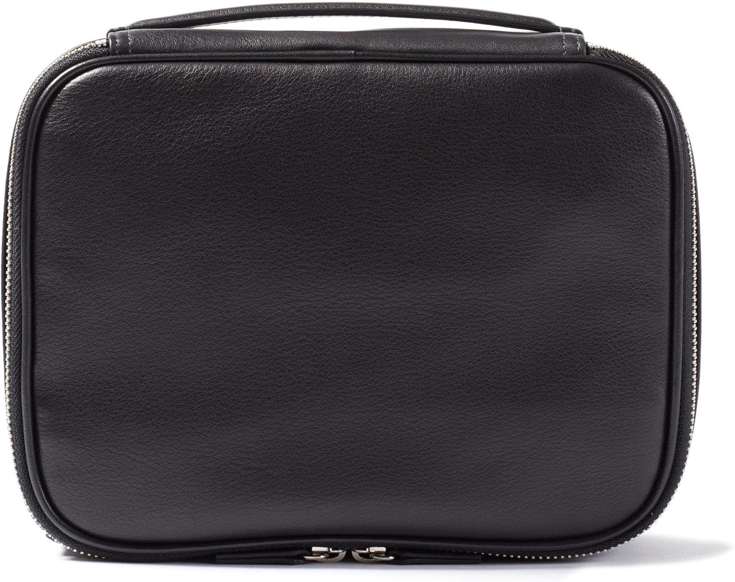 Leatherology Black Onyx Large Travel Organizer - Zipped mesh storage pocket, elastic loops for organization, double metal zipper