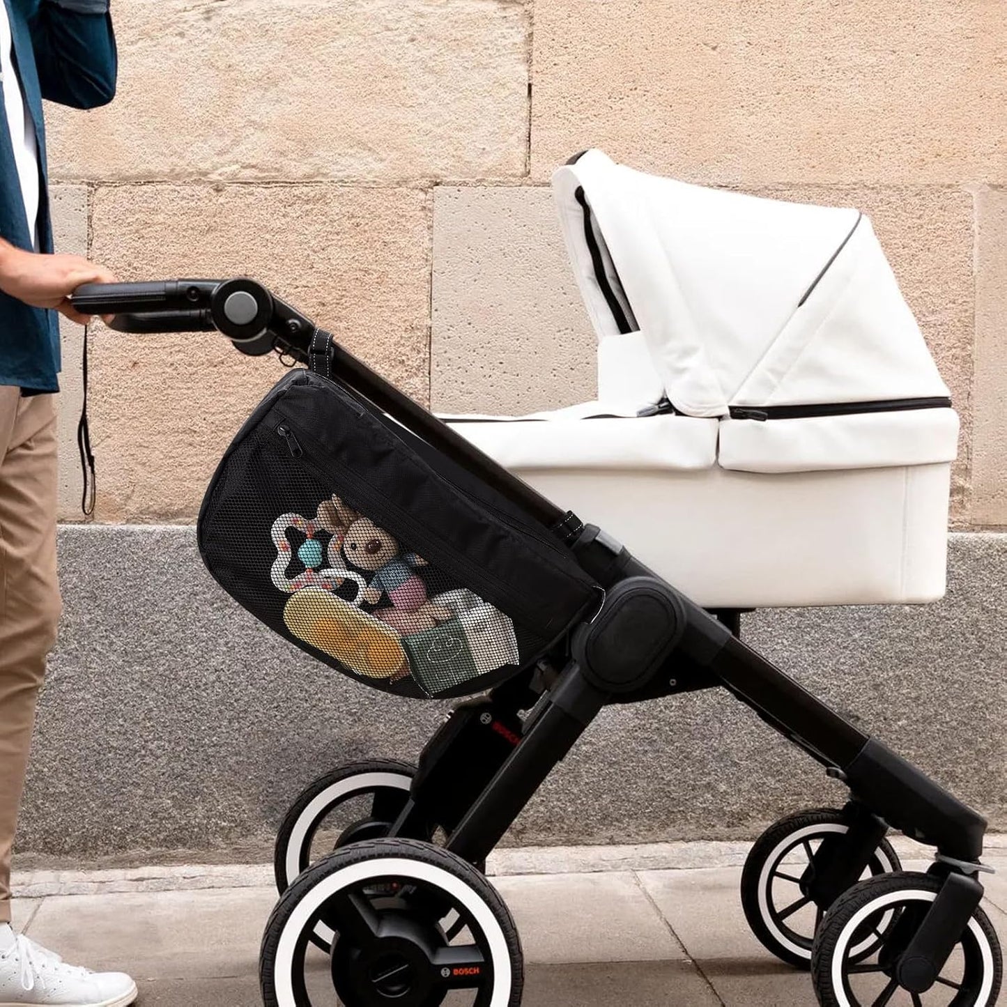 Accmor Insulated Side Sling Stroller Saddle Bag Organizer, Universal Stroller Organizer, Stroller Bag Caddy Organizer