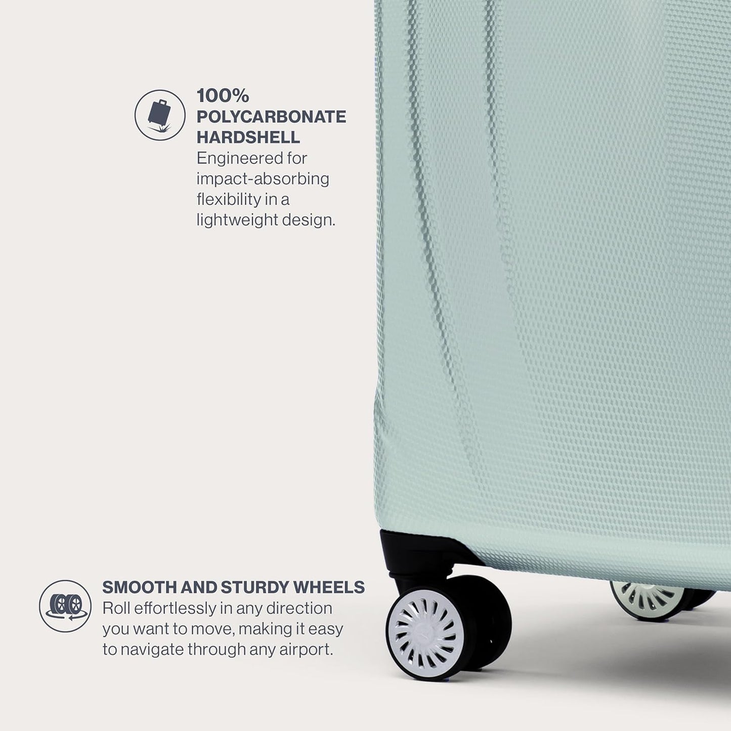 Travelpro Pathways 3 Hardside Expandable Luggage, 8 Spinner Wheels, Lightweight Hard Shell Suitcase, Cloud Grey, Carry On 21 Inch