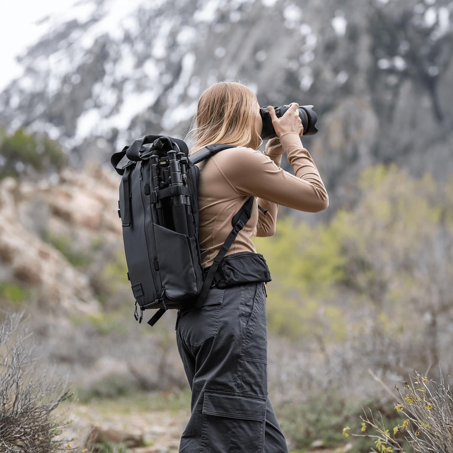 WANDRD All New PRVKE 21L V4: Weatherproof Travel and Camera Backpack, Everyday Carry Bag with Laptop Sleeve, Quick Side Access, Rolltop Expansion, Clamshell Opening – Versatile Photography Backpack