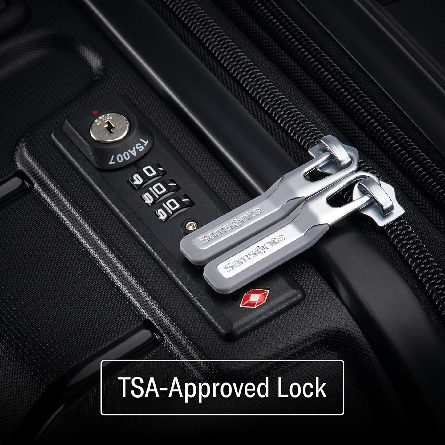 Samsonite Freeform Large Checked Luggage with Dual 360° Spinner Wheels - TSA Lock, Airline-Approved - Lightweight Durable Polypropylene Expandable Hardshell - Light Grey