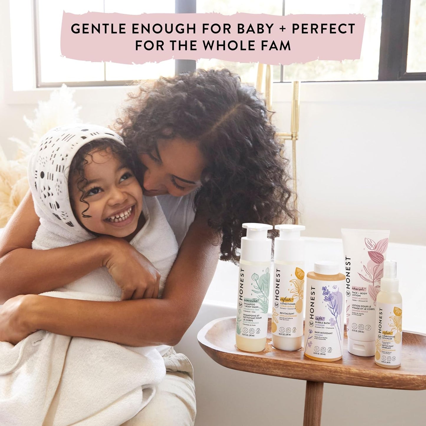 The Honest Company 2-in-1 Cleansing Shampoo + Body Wash | Gentle for Baby | Naturally Derived, Tear-free, Hypoallergenic | Citrus Vanilla Refresh, 18 fl oz