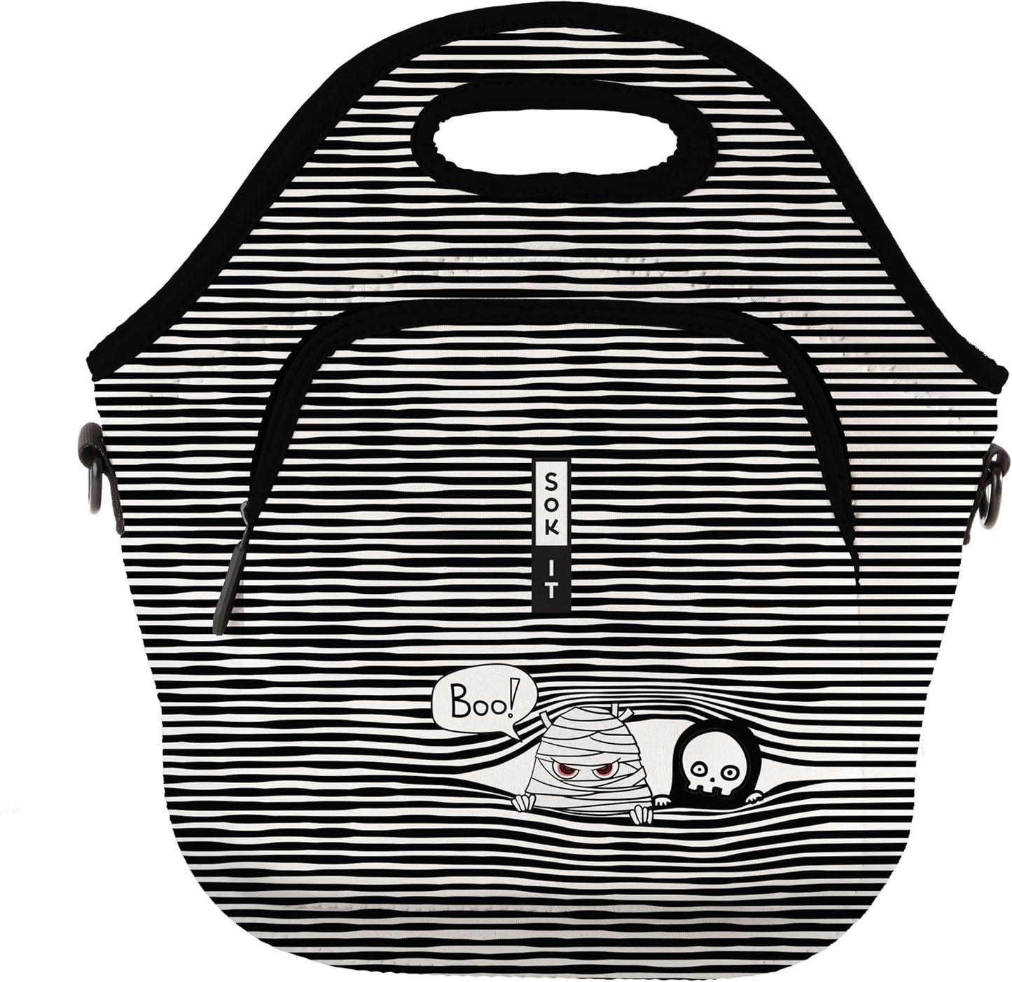Sok It LunchTote Zippered Bag Insulated Neoprene Caddy (Peek-A-BOO, X-Large 6.5 Quart Lunch Tote)