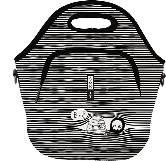 Sok It LunchTote Zippered Bag Insulated Neoprene Caddy (Peek-A-BOO, X-Large 6.5 Quart Lunch Tote)