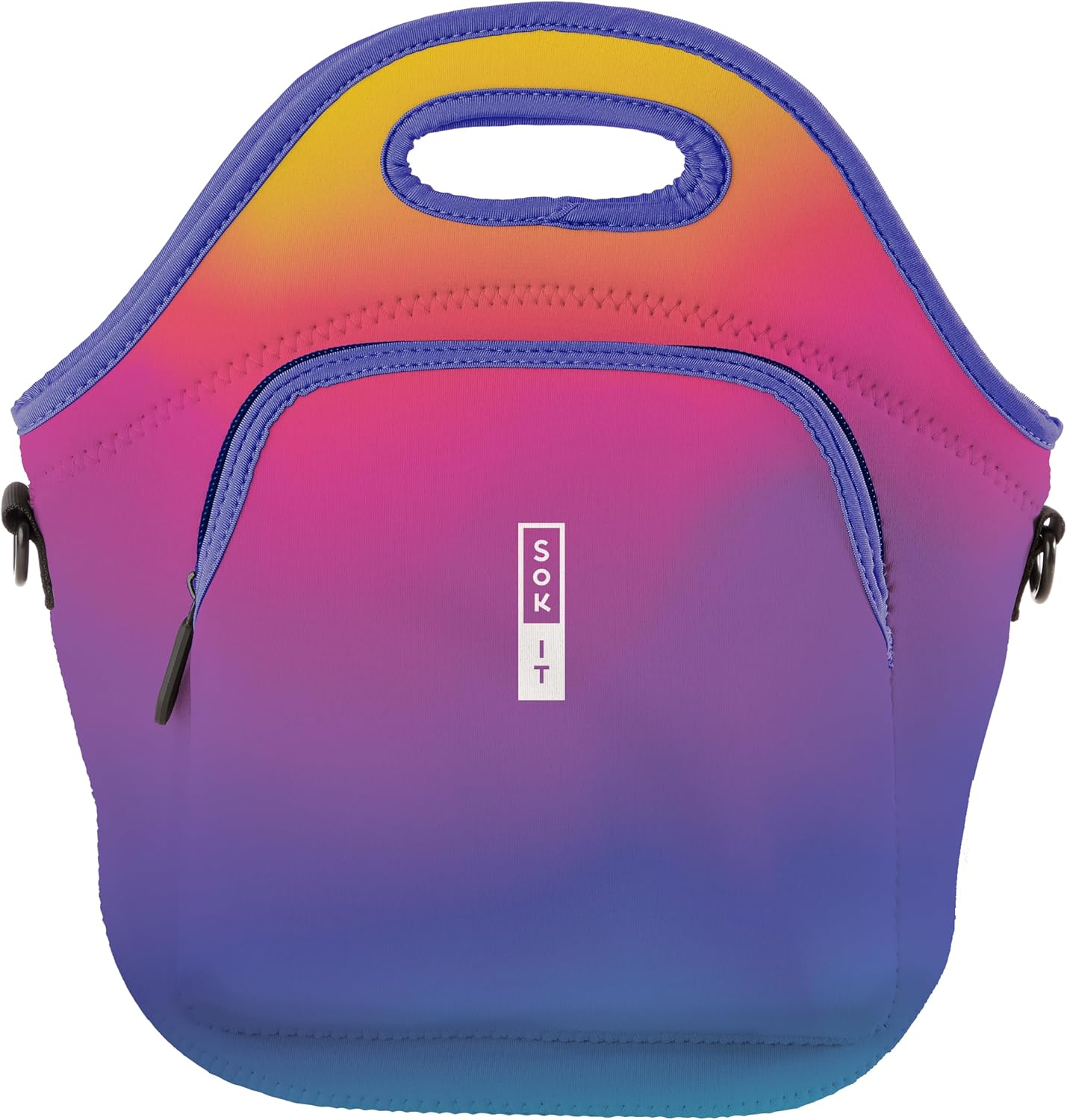 Sok It LunchTote Zippered Bag Insulated Neoprene Caddy (Twilight, X-Large 6.5 Quart Lunch Tote)