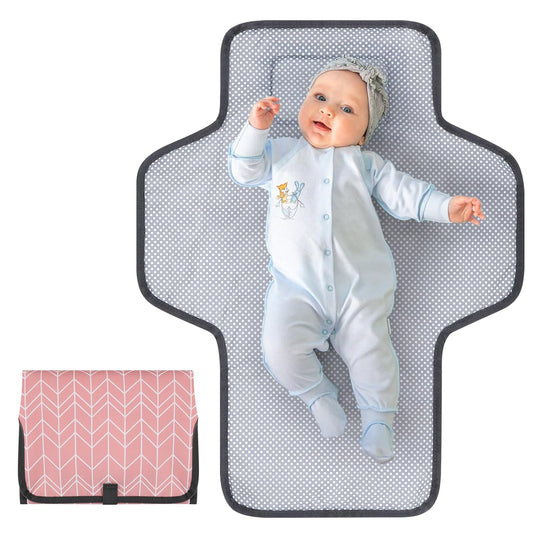 Accmor Portable Diaper Changing Pad, Waterproof Baby Changing Mat, Foldable Travel Diaper Changing Pads for Baby, Baby Essentials Shower Registry Gifts