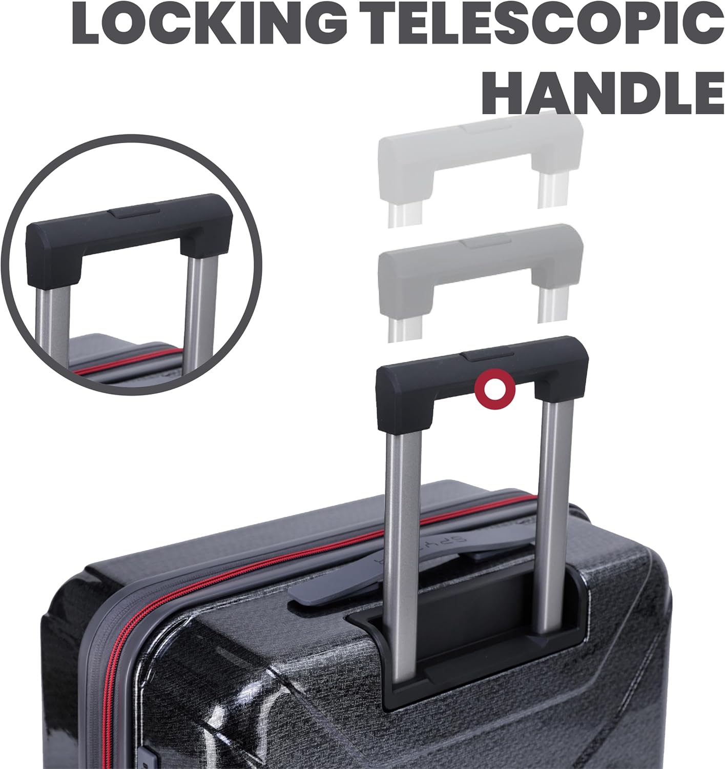 Spyder Traverse 3 Piece Luggage Set, 360° Spinner Wheels, TSA Approved Lock, (20 Inch Carry On, 25 Inch Medium, 29 Inch Large), Charcoal