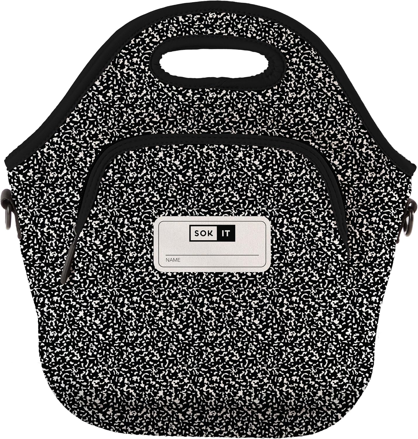 Sok It LunchTote Zippered Bag Insulated Neoprene Caddy (Compose Yourself, X-Large 6.5 Quart Lunch Tote)