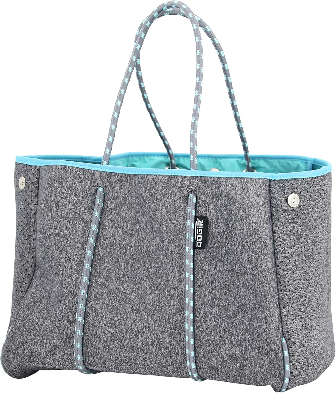 QOGiR Neoprene Multipurpose Beach Bag Tote with Inner Zipper Pocket … … … …