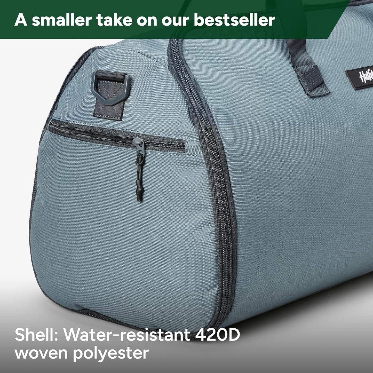 Halfday Convertible 2-in-1 Garment Duffel Weekender Bag 40L | Wrinkle-Free Travel, Hanging Suit Compartment, Shoe Pockets, Trolley Sleeve. Durable & Water-Resistant Carry-On, Coast