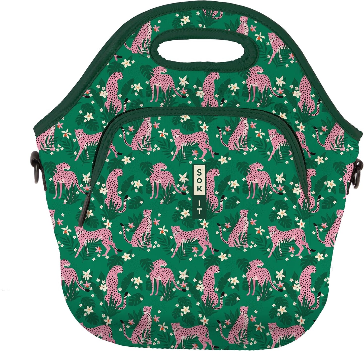 Sok It LunchTote Zippered Bag Insulated Neoprene Caddy (Paradise Prowl, X-Large 6.5 Quart Lunch Tote)