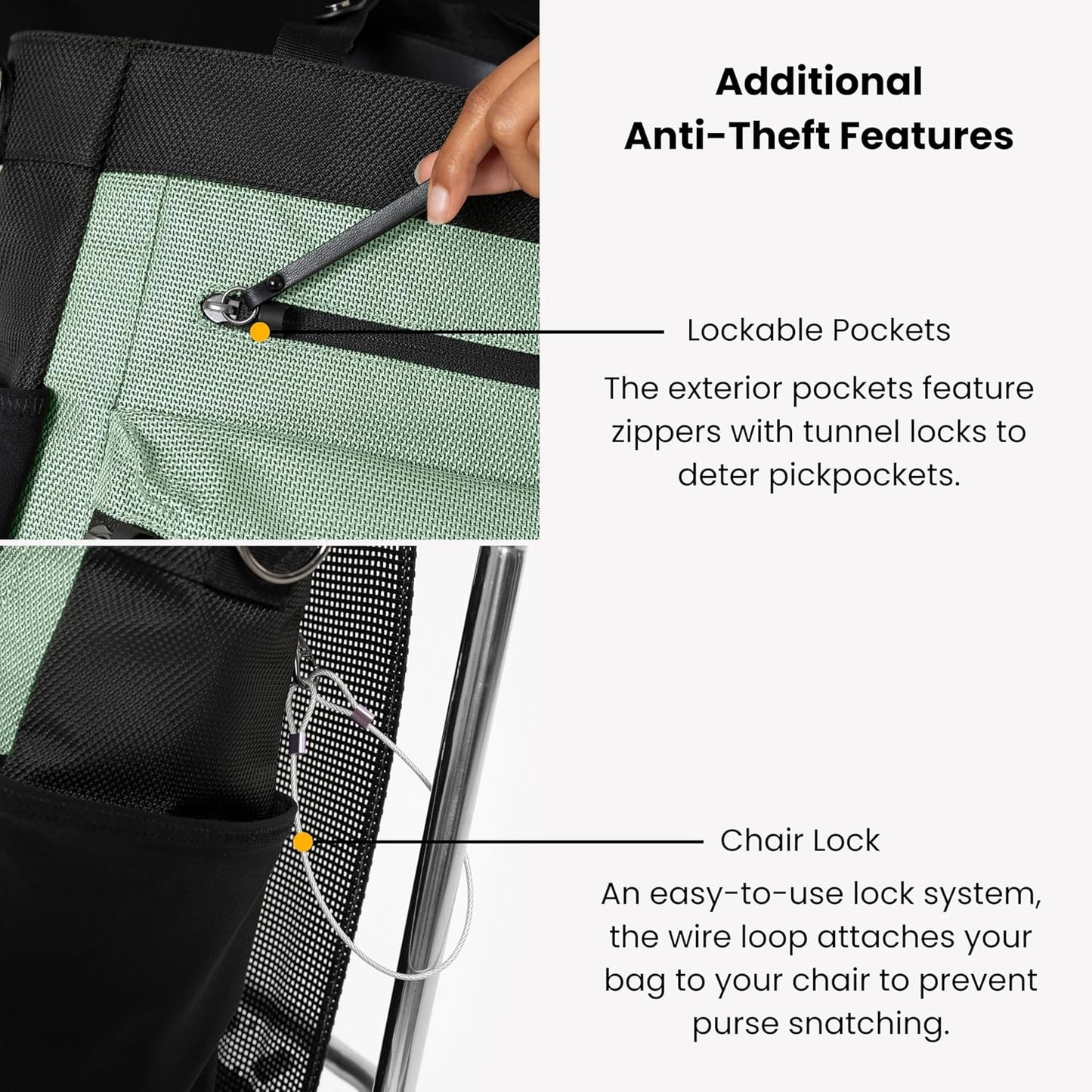 Sherpani Soleil, Anti Theft Convertible Backpack, 3 in 1 Tote Bag, Cross Body Purse, 18L Travel Backpack, Travel Gifts for Women, RFID Protection, Metal Hardware Fits 13” Laptop (Aloe Mist)