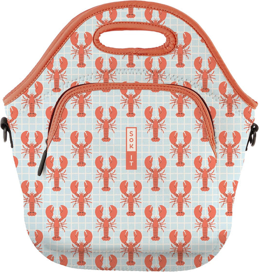Sok It LunchTote Zippered Bag Insulated Neoprene Caddy (Claw & Order, X-Large 6.5 Quart Lunch Tote)