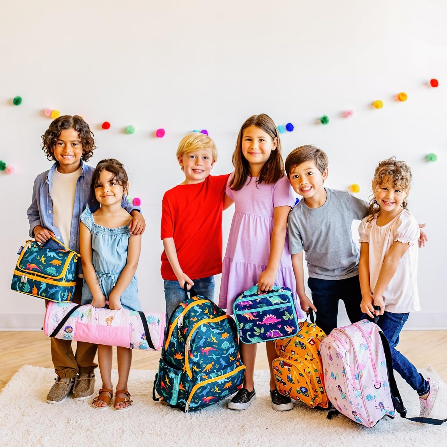Wildkin Kids Insulated Lunch Box – Durable and Reusable for School & Travel - Parrot Green