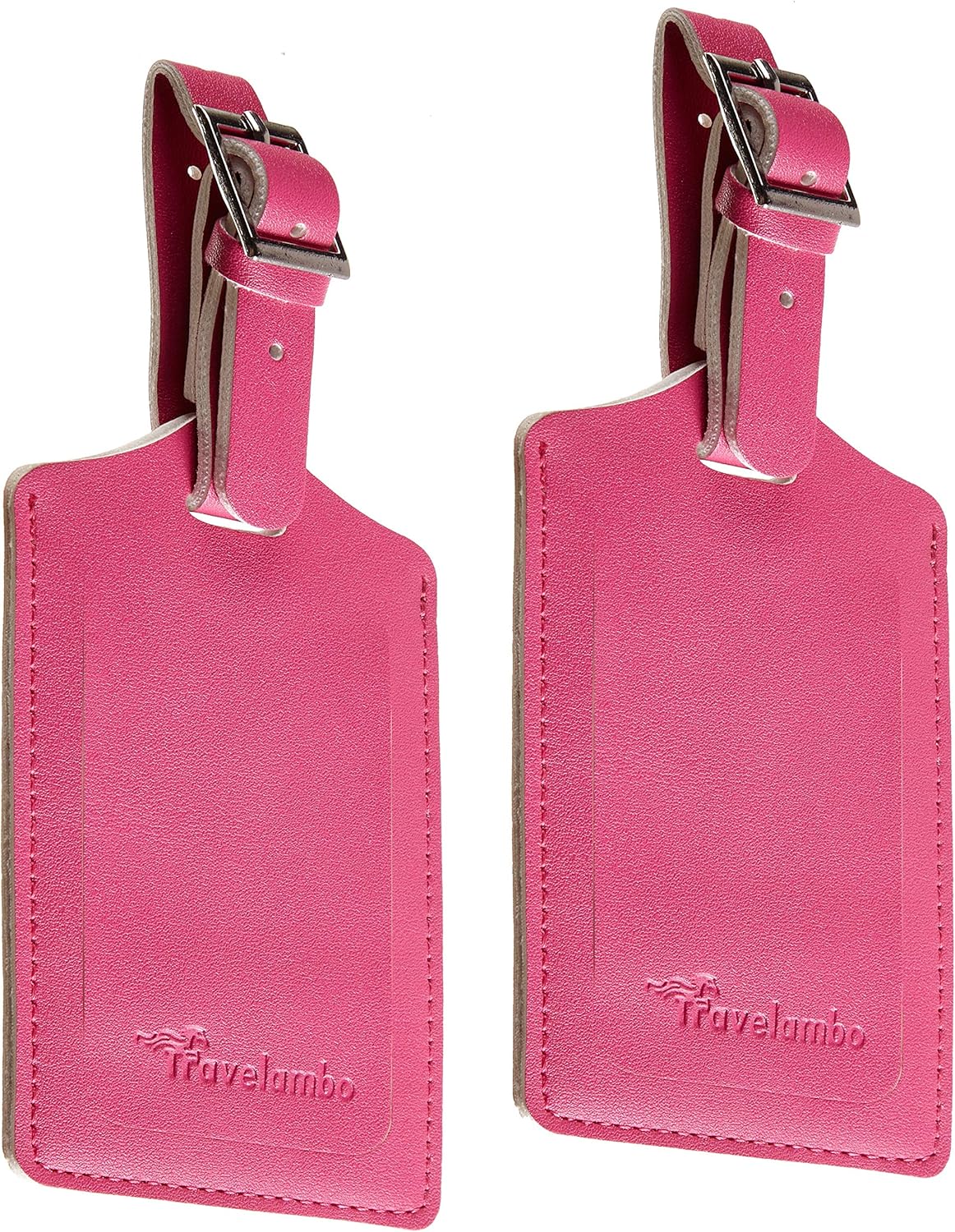 8 Pack Leather Luggage Travel Bag Tags by Travelambo